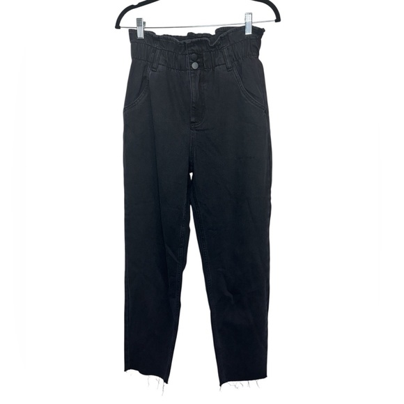 Oak + Fort High Waisted Paperbag Jeans Black - Picture 2 of 13